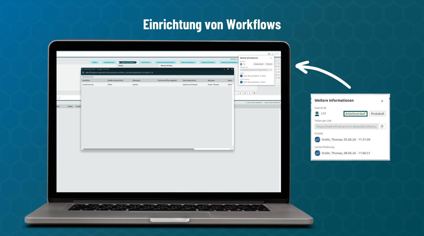 Dokumentation des Workflows